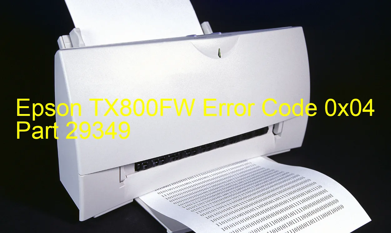 Epson TX800FW Codice di errore 0x04