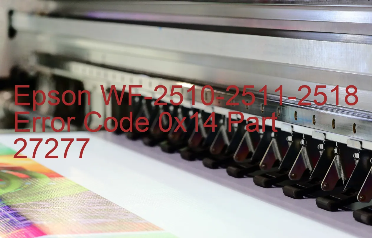Epson WF-2510-2511-2518 Codice di errore 0x14