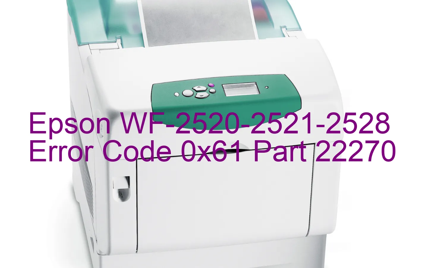 Epson WF-2520-2521-2528 Codice di errore 0x61