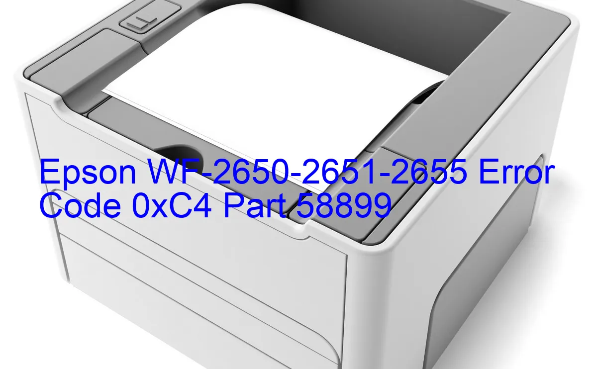 Epson WF-2650-2651-2655 Codice di errore 0xC4