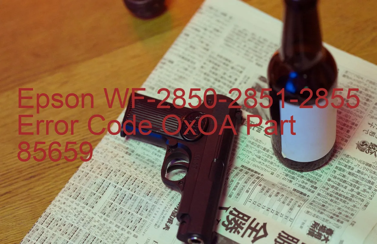 Epson WF-2850-2851-2855 Codice di errore OxOA