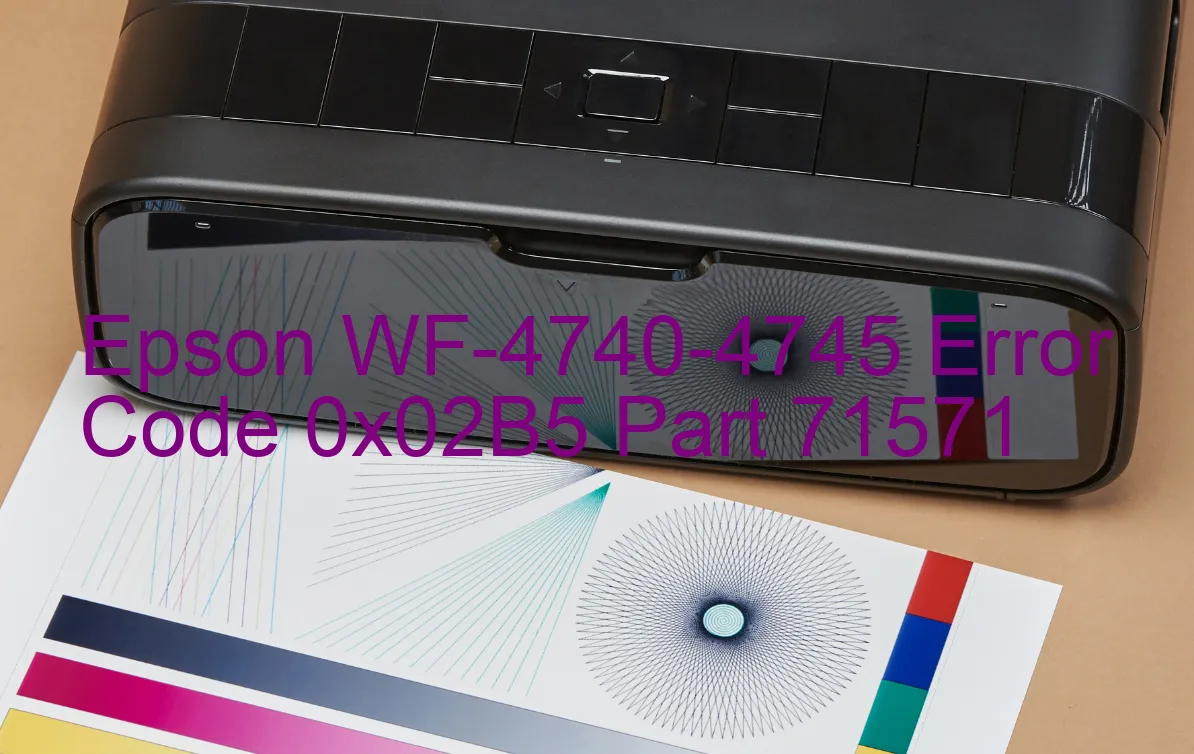 Epson WF-4740-4745 Codice di errore 0x02B5