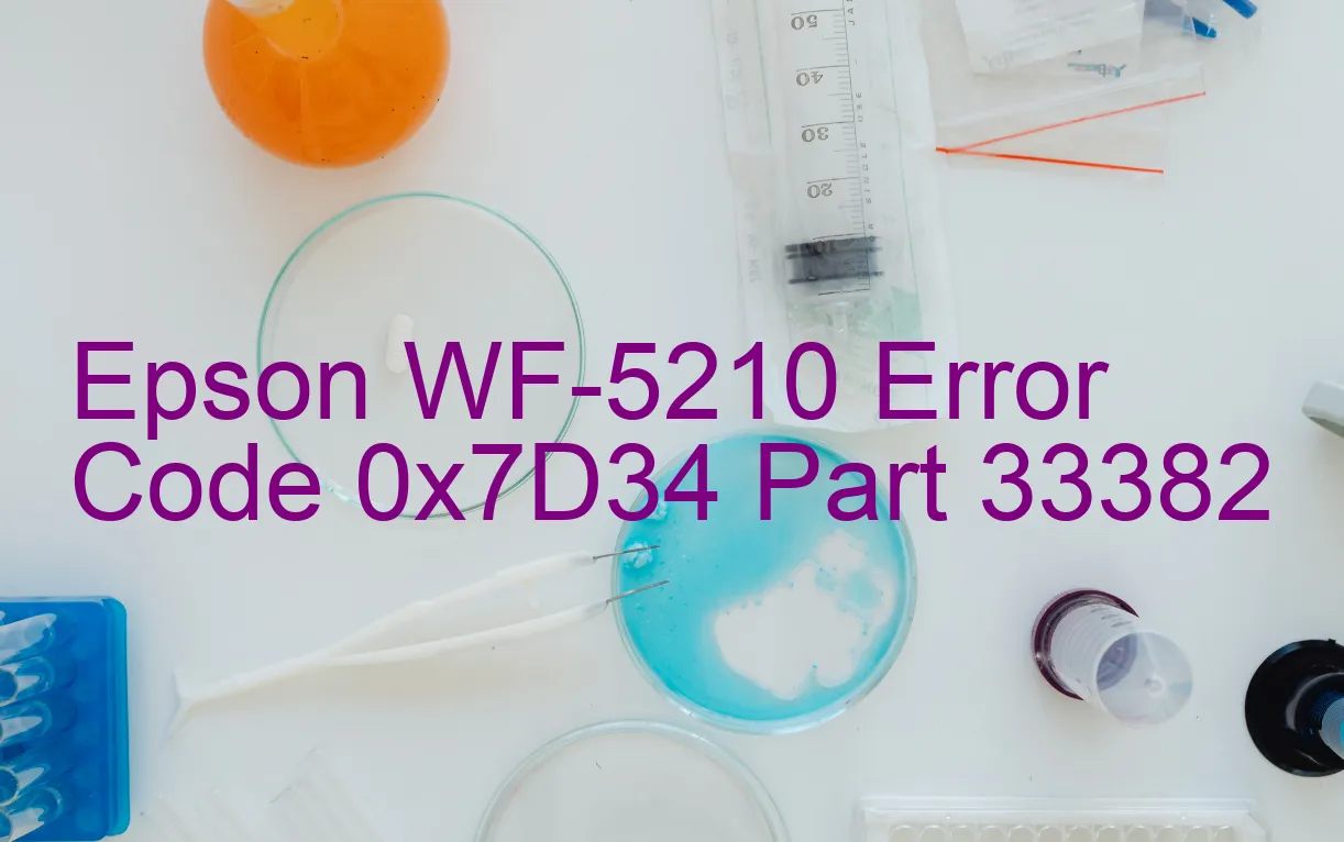 Epson WF-5210 Codice di errore 0x7D34