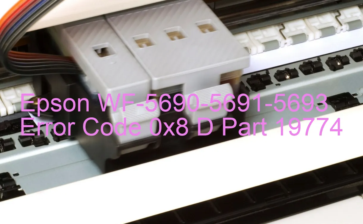 Epson WF-5690-5691-5693 Codice di errore 0x8 D