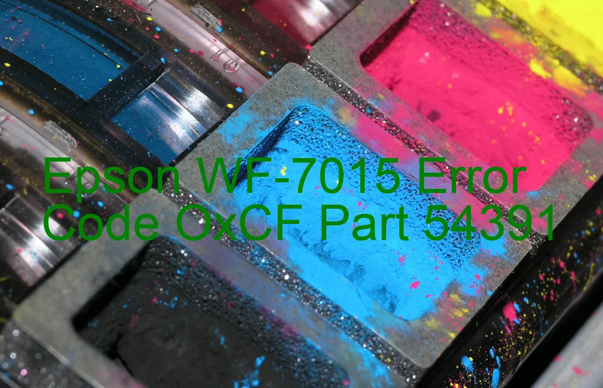 Epson WF-7015 Codice di errore OxCF