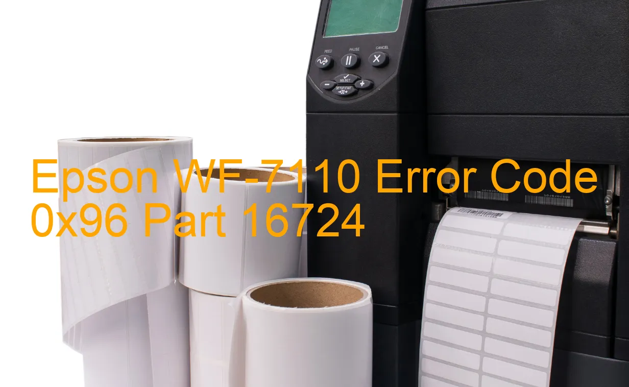 Epson WF-7110 Codice di errore 0x96