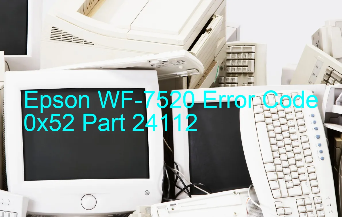 Epson WF-7520 Codice di errore 0x52