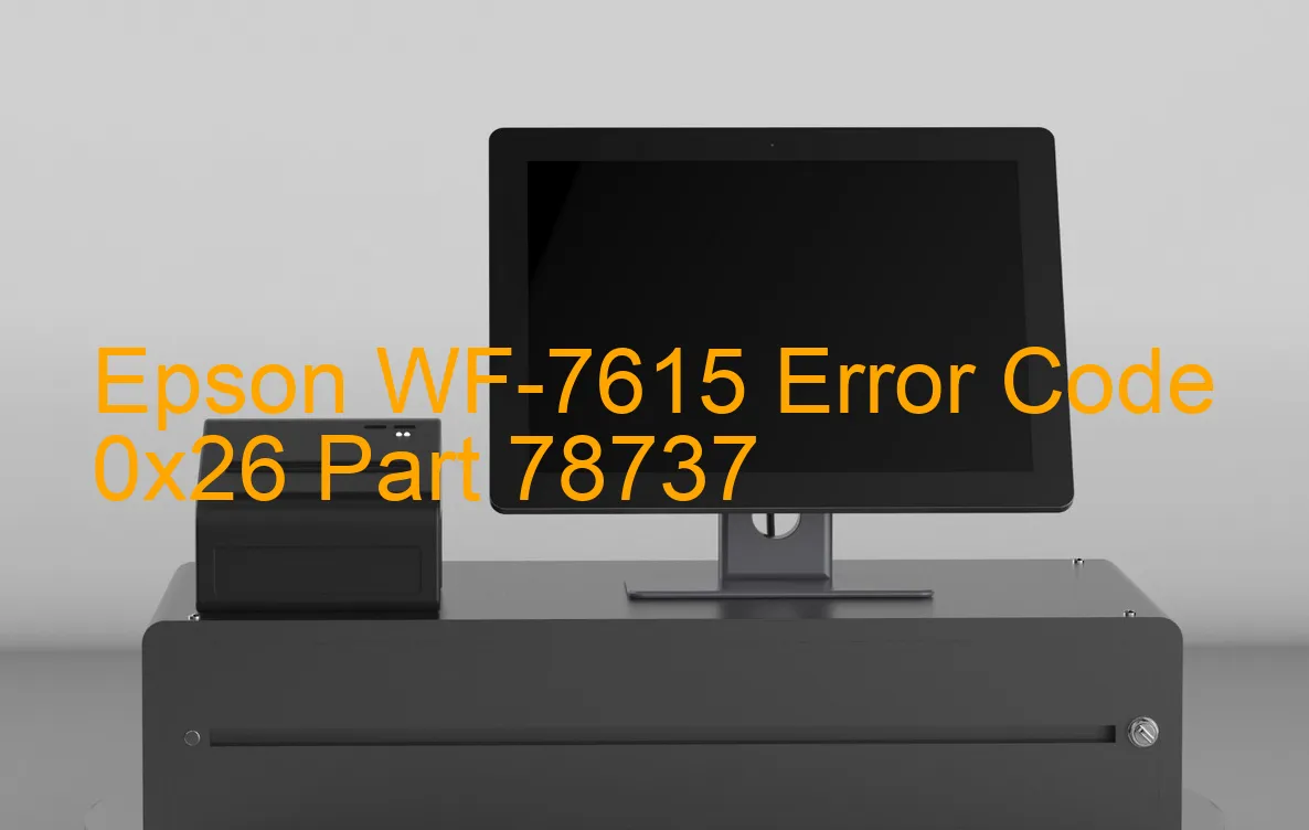 Epson WF-7615 Codice di errore 0x26