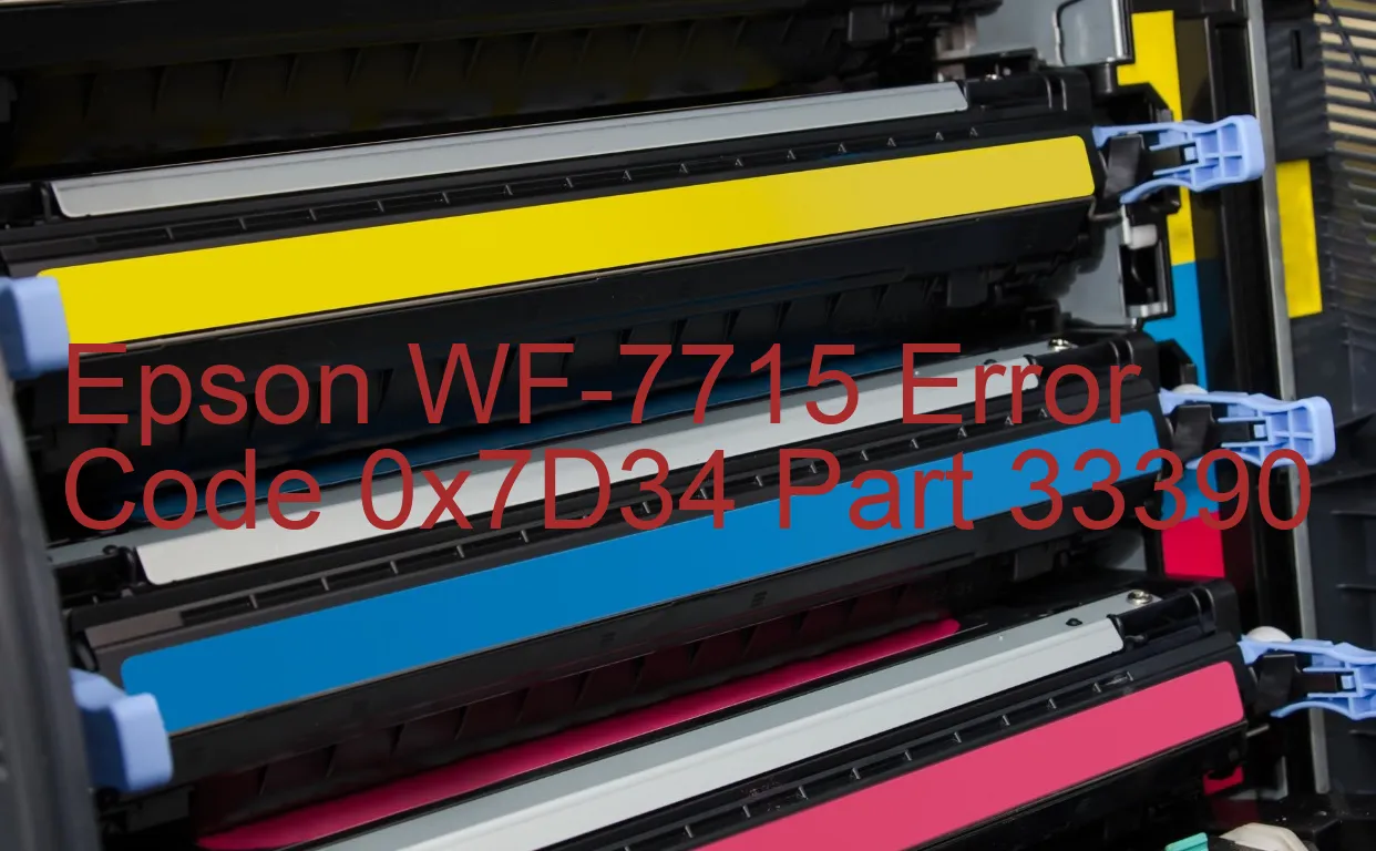 Epson WF-7715 Codice di errore 0x7D34