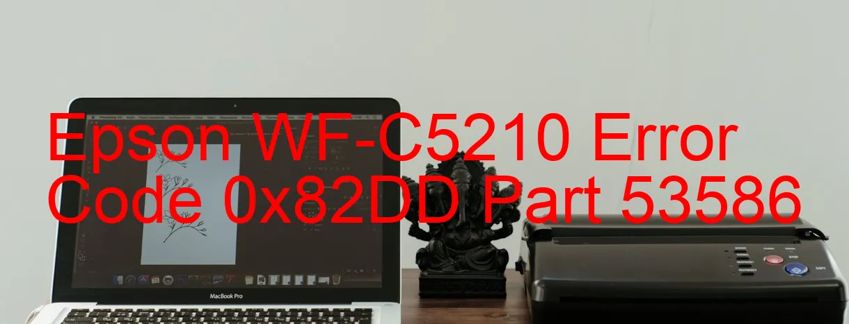 Epson WF-C5210 Codice di errore 0x82DD