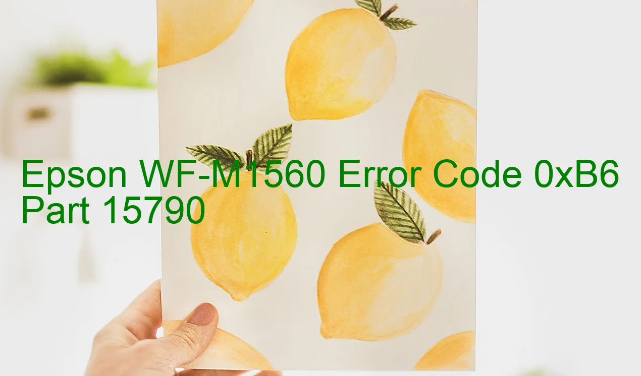 Epson WF-M1560 Codice di errore 0xB6