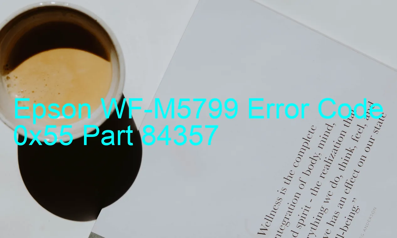 Epson WF-M5799 Codice di errore 0x55