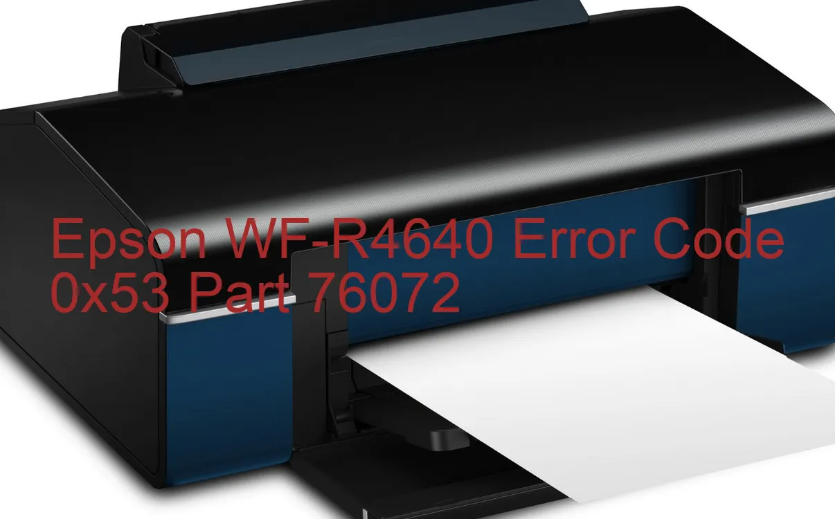 Epson WF-R4640 Codice di errore 0x53