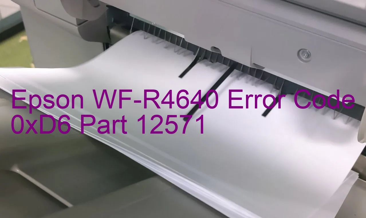 Epson WF-R4640 Codice di errore 0xD6