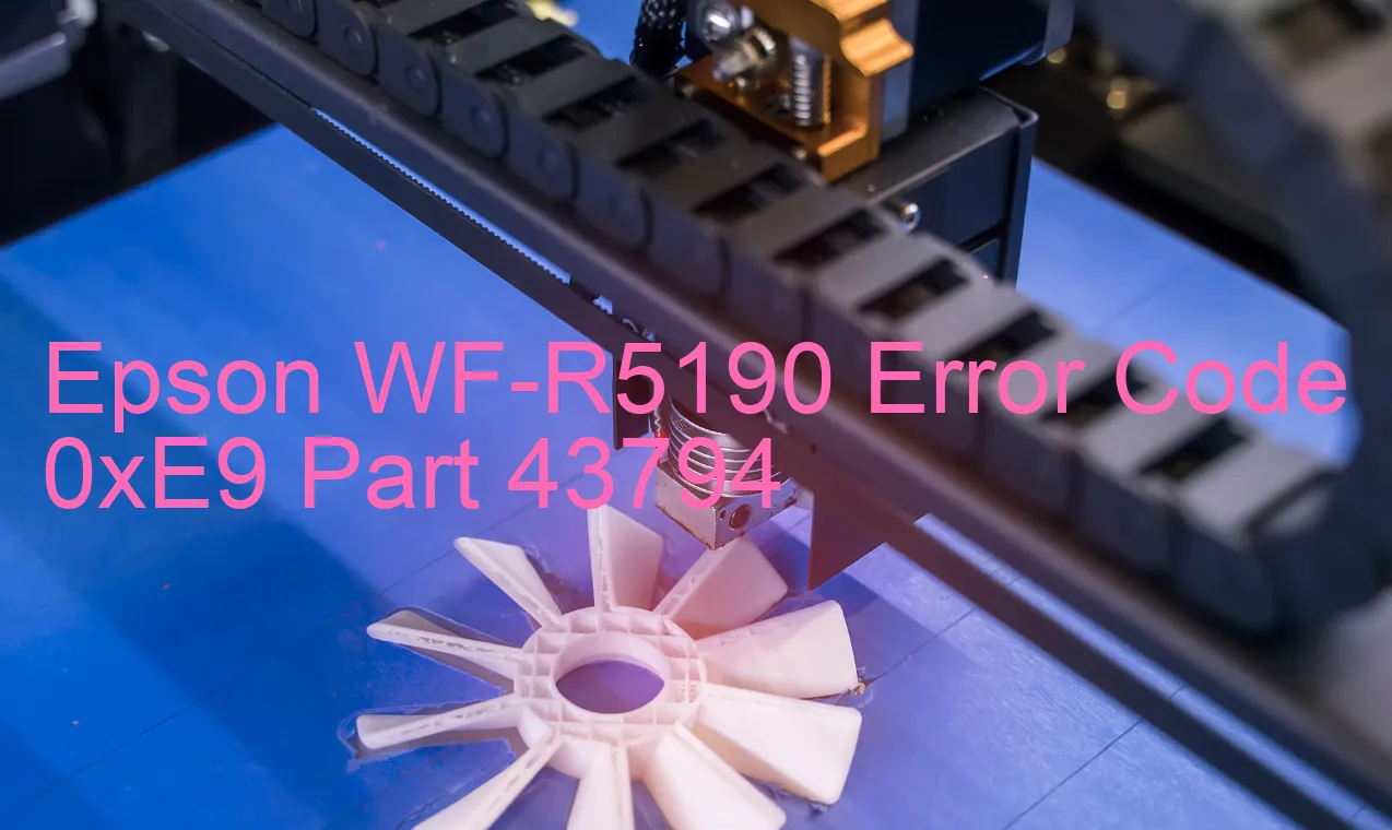 Epson WF-R5190 Codice di errore 0xE9