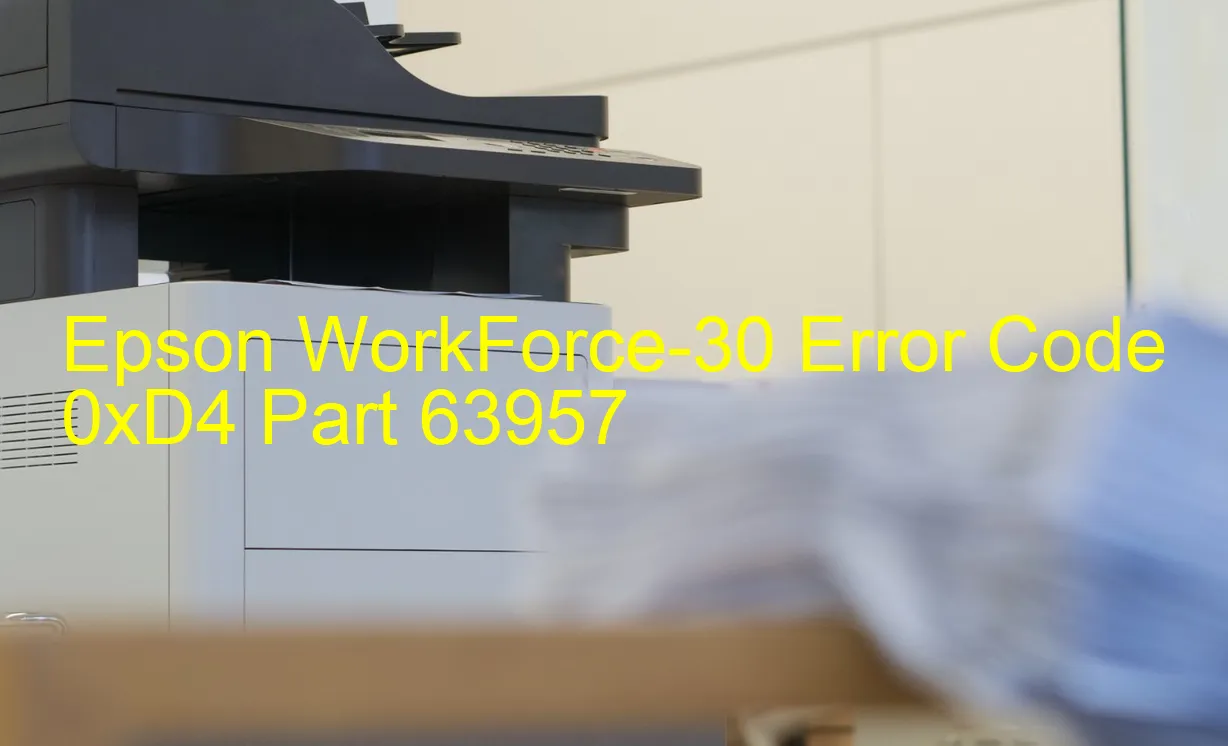 Epson WorkForce-30 Codice di errore 0xD4