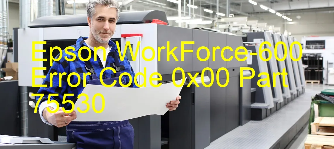 Epson WorkForce-600 Codice di errore 0x00