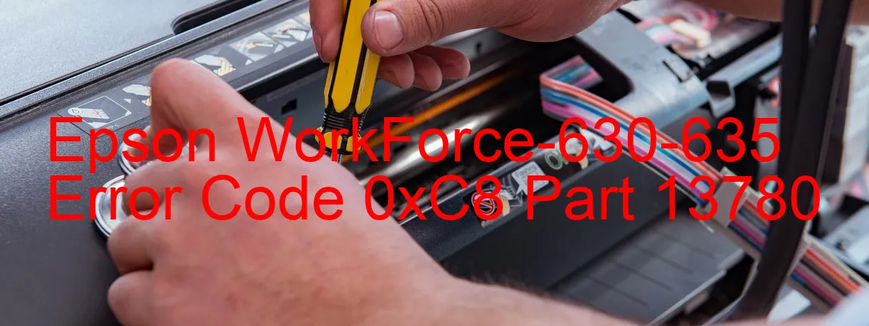 Epson WorkForce-630-635 Codice di errore 0xC8