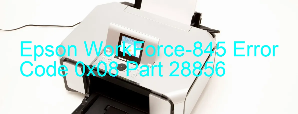 Epson WorkForce-845 Codice di errore 0x08