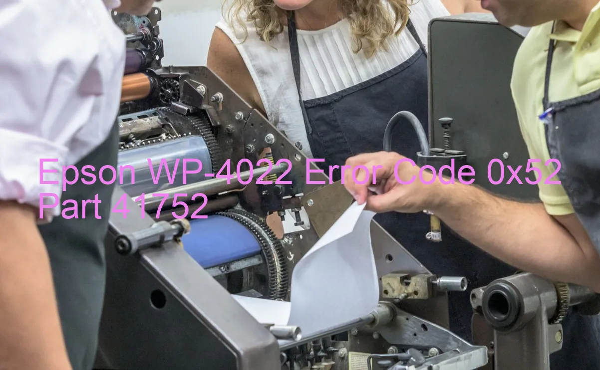 Epson WP-4022 Codice di errore 0x52