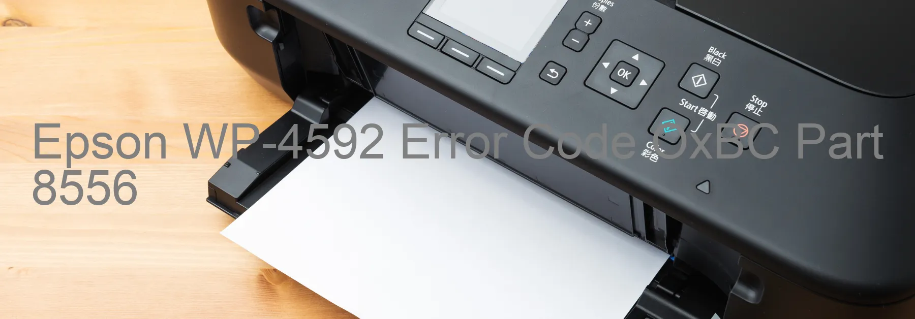 Epson WP-4592 Codice di errore OxBC