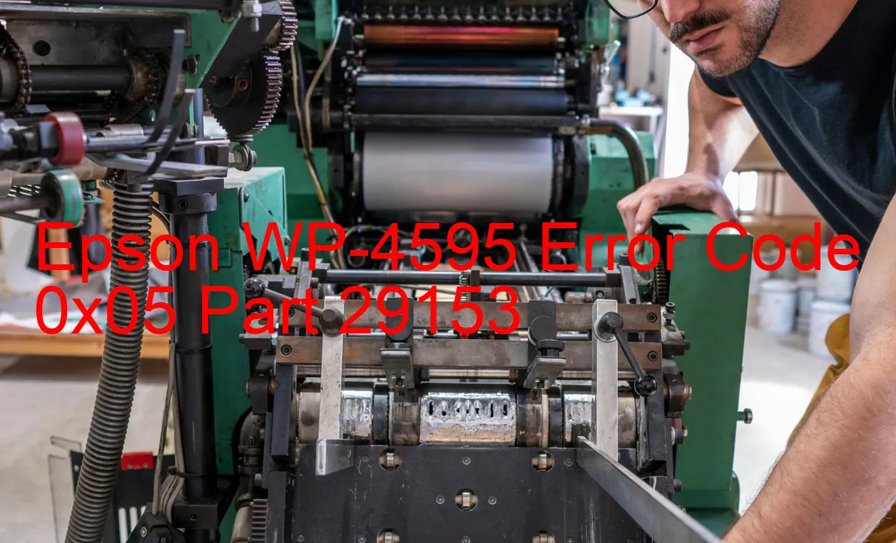 Epson WP-4595 Codice di errore 0x05