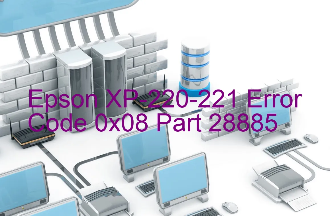 Epson XP-220-221 Codice di errore 0x08