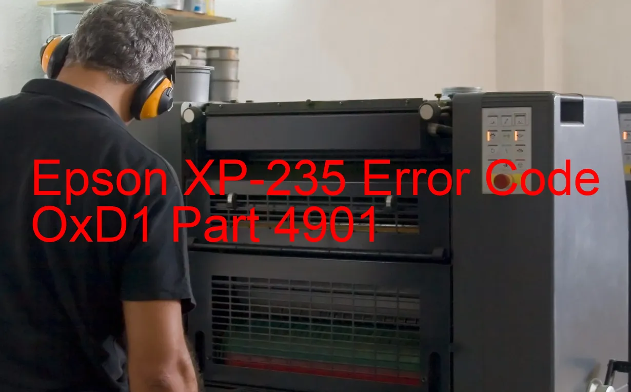 Epson XP-235 Codice di errore OxD1