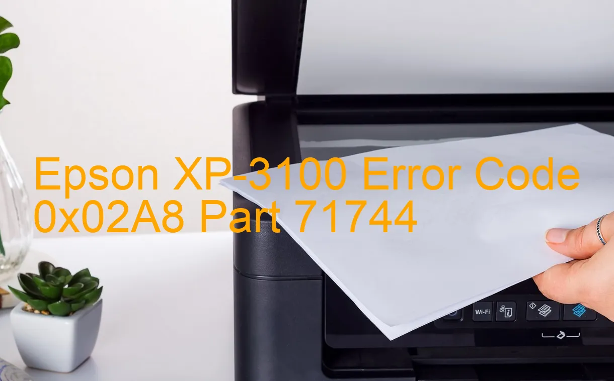 Epson XP-3100 Codice di errore 0x02A8