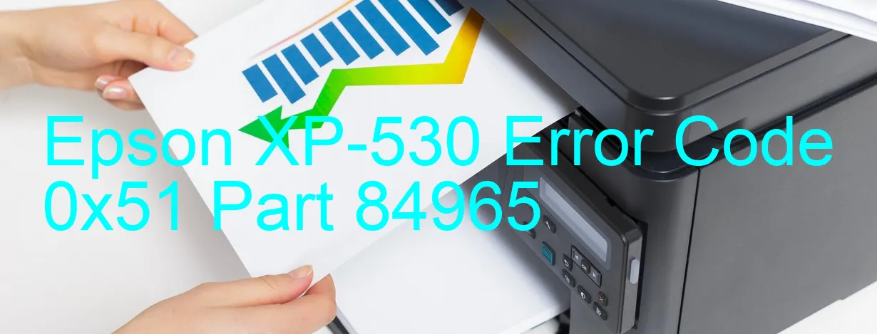 Epson XP-530 Codice di errore 0x51