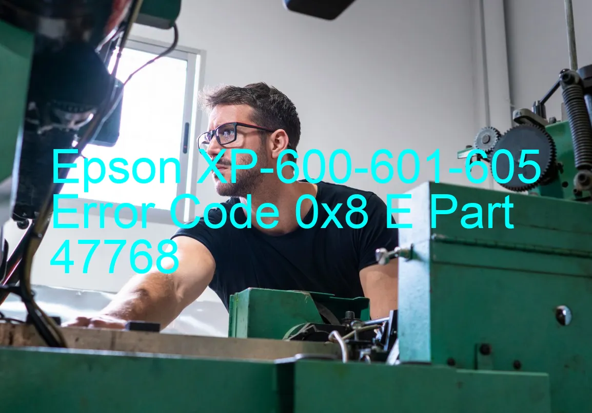 Epson XP-600-601-605 Codice di errore 0x8 E