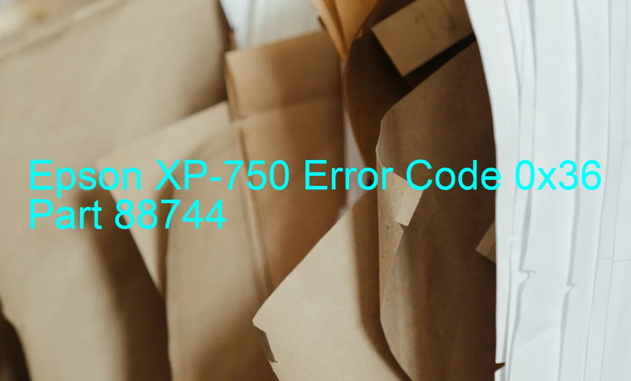 Epson XP-750 Codice di errore 0x36