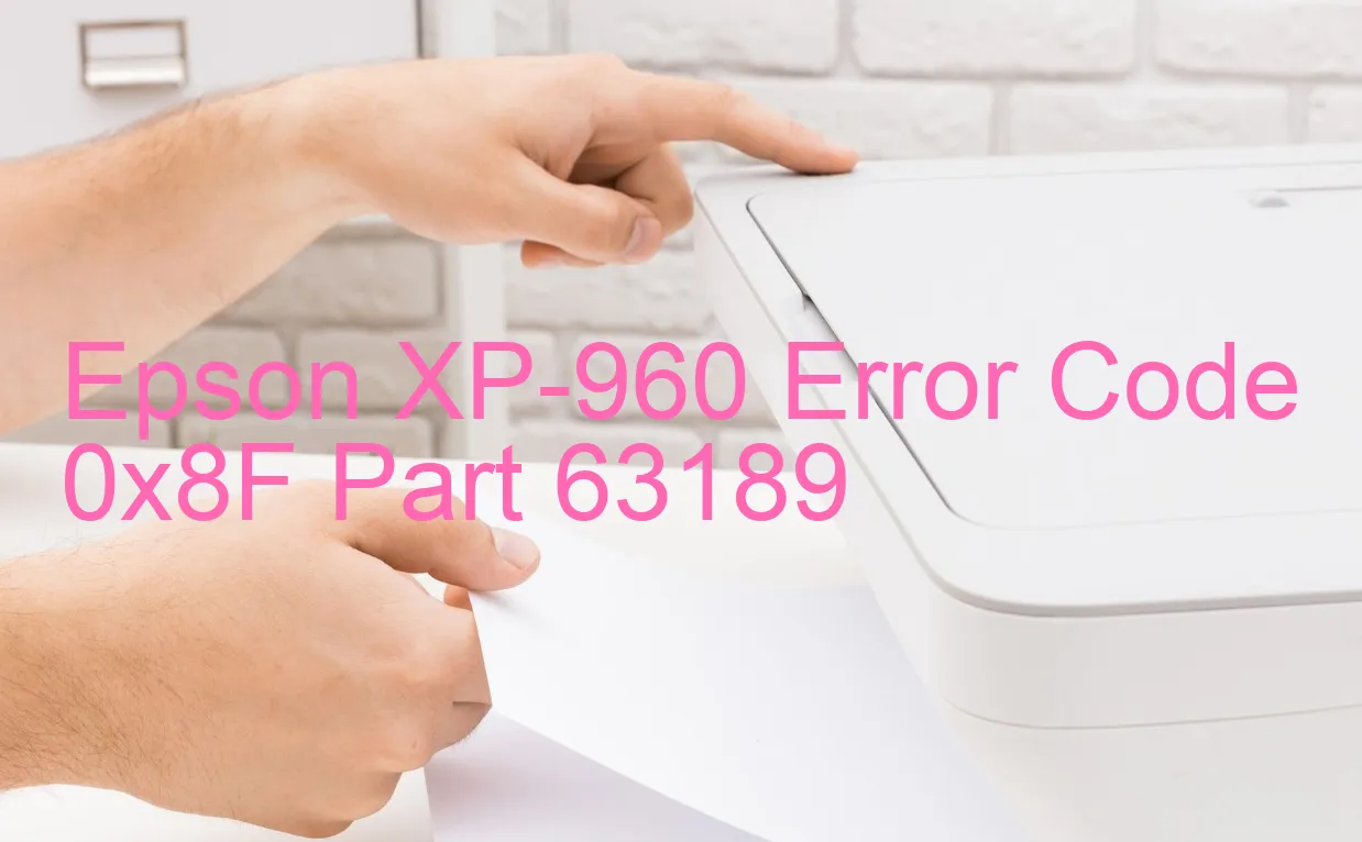 Epson XP-960 Codice di errore 0x8F