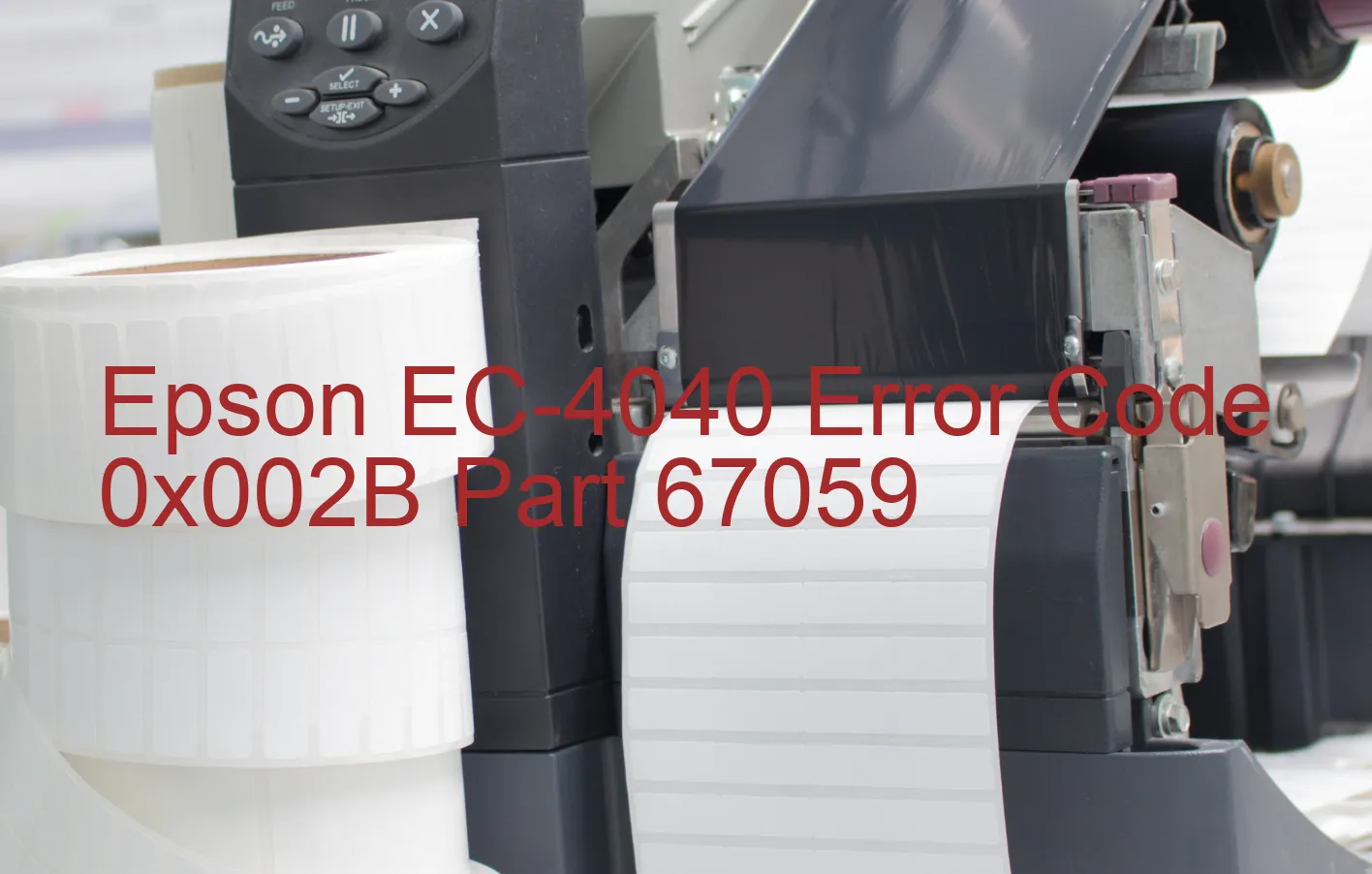 Epson EC-4040 Codice di errore 0x002B