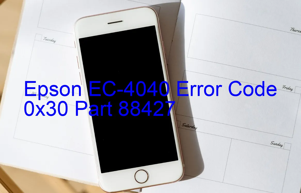 Epson EC-4040 Codice di errore 0x30