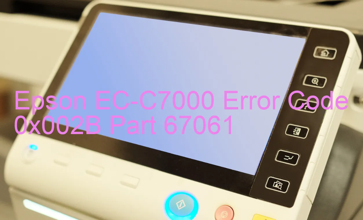 Epson EC-C7000 Codice di errore 0x002B