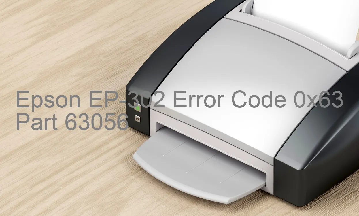 Epson EP-302 Codice di errore 0x63