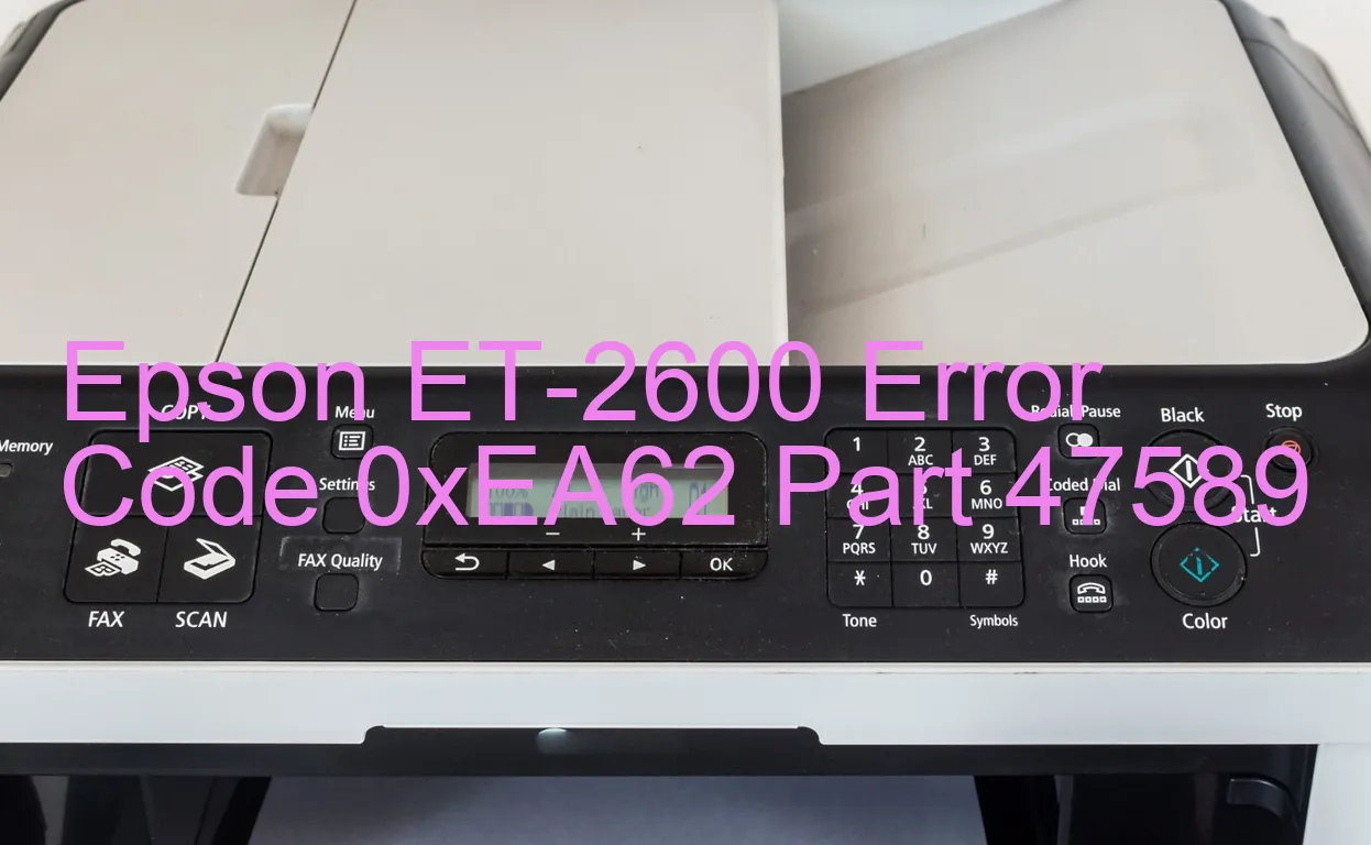 Epson ET-2600 Codice di errore 0xEA62