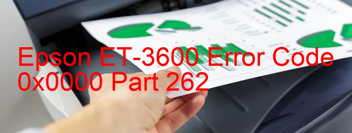 Epson ET-3600 Codice di errore 0x0000