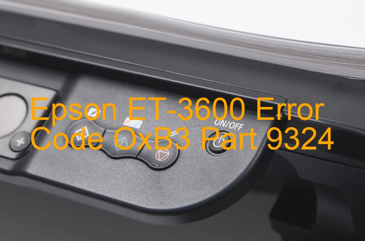 Epson ET-3600 Codice di errore OxB3