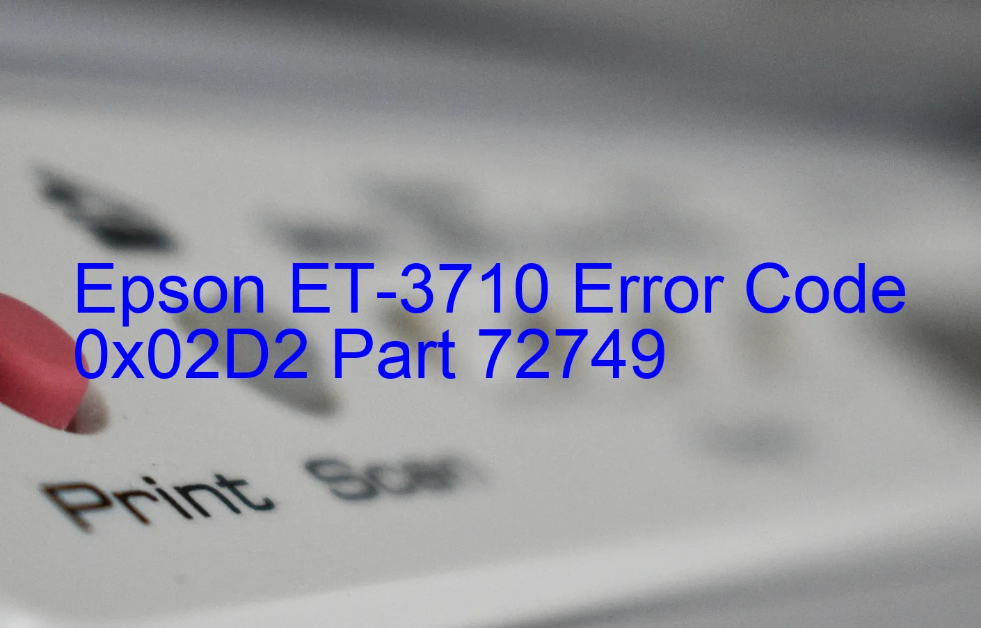 Epson ET-3710 Codice di errore 0x02D2