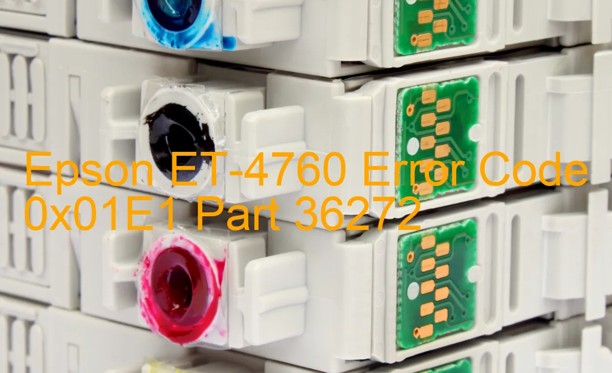 Epson ET-4760 Codice di errore 0x01E1