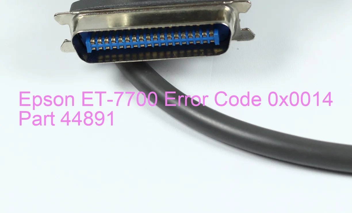 Epson ET-7700 Codice di errore 0x0014