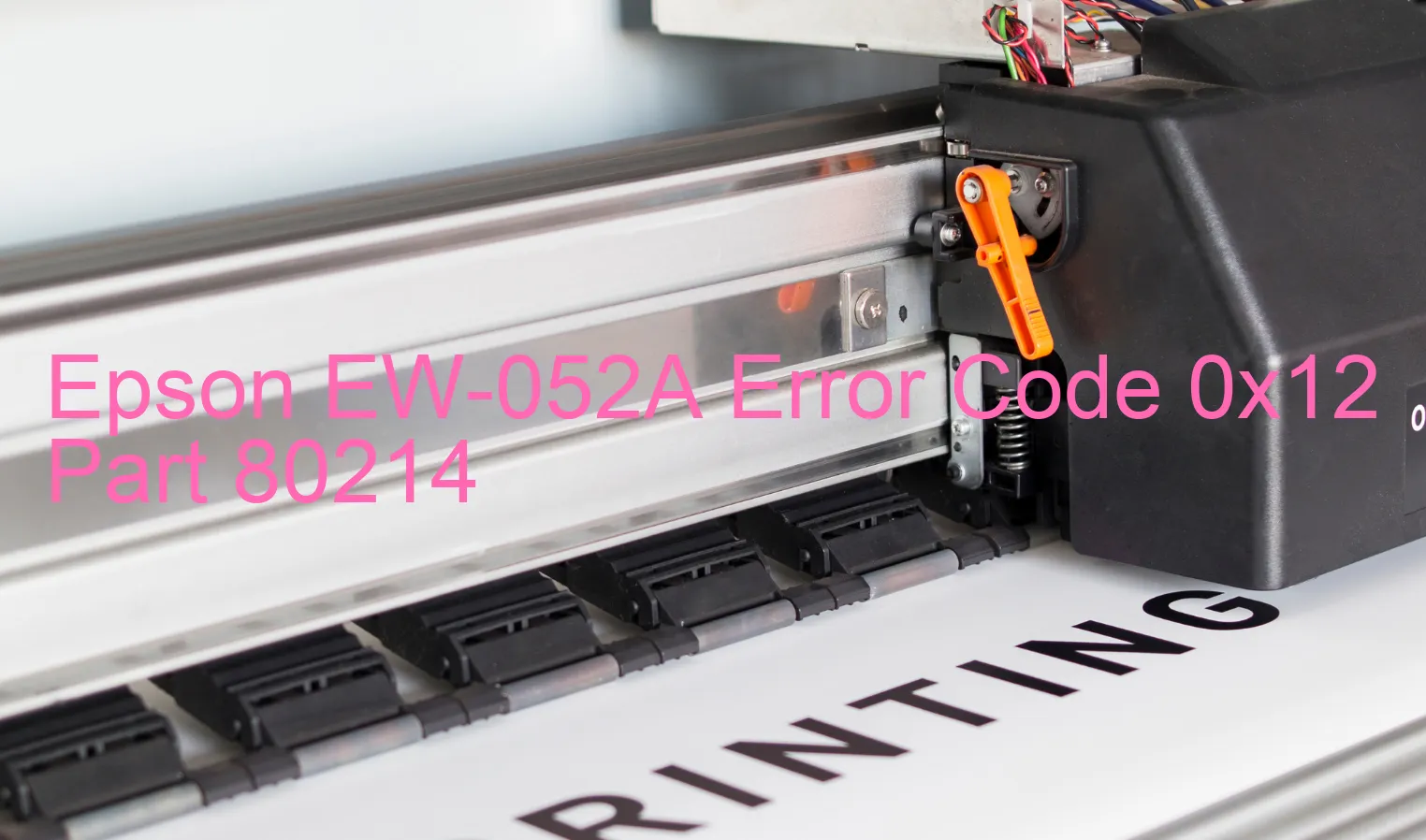 Epson EW-052A Codice di errore 0x12