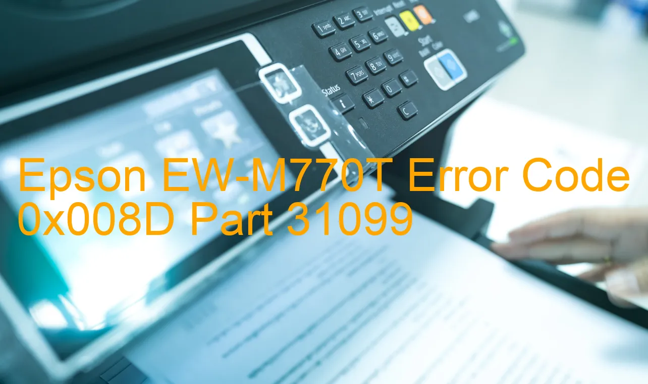 Epson EW-M770T Codice di errore 0x008D