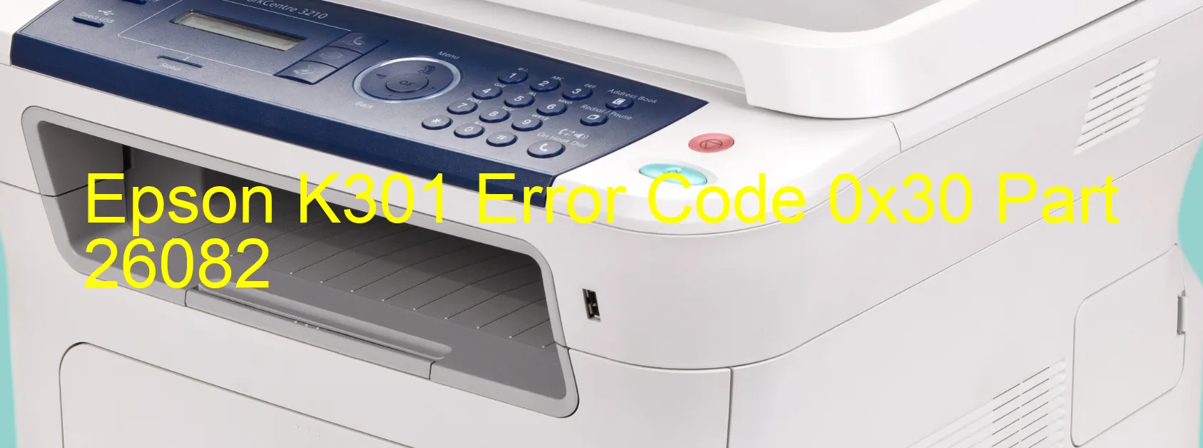 Epson K301 Codice di errore 0x30