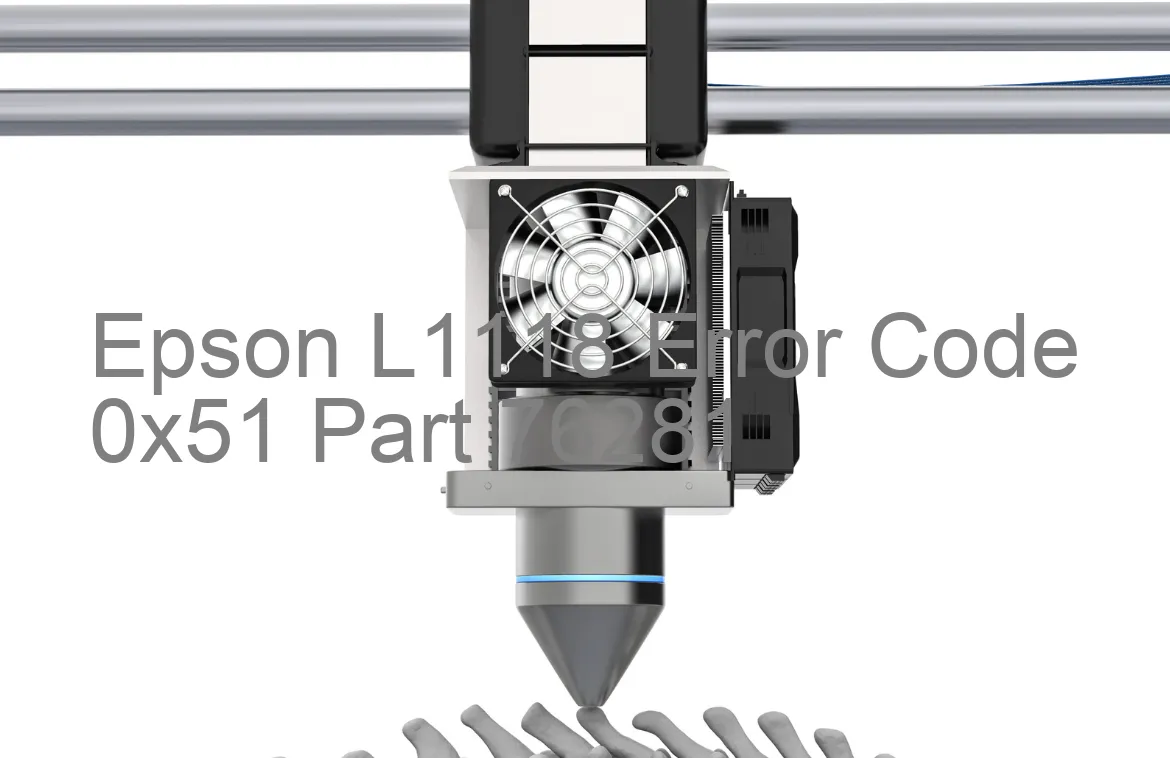 Epson L1118 Codice di errore 0x51