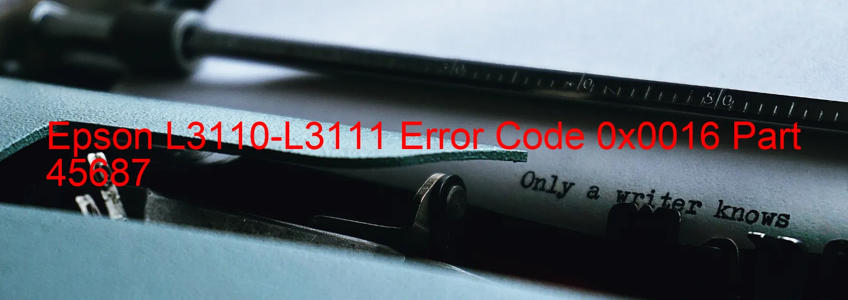 Epson L3110-L3111 Codice di errore 0x0016