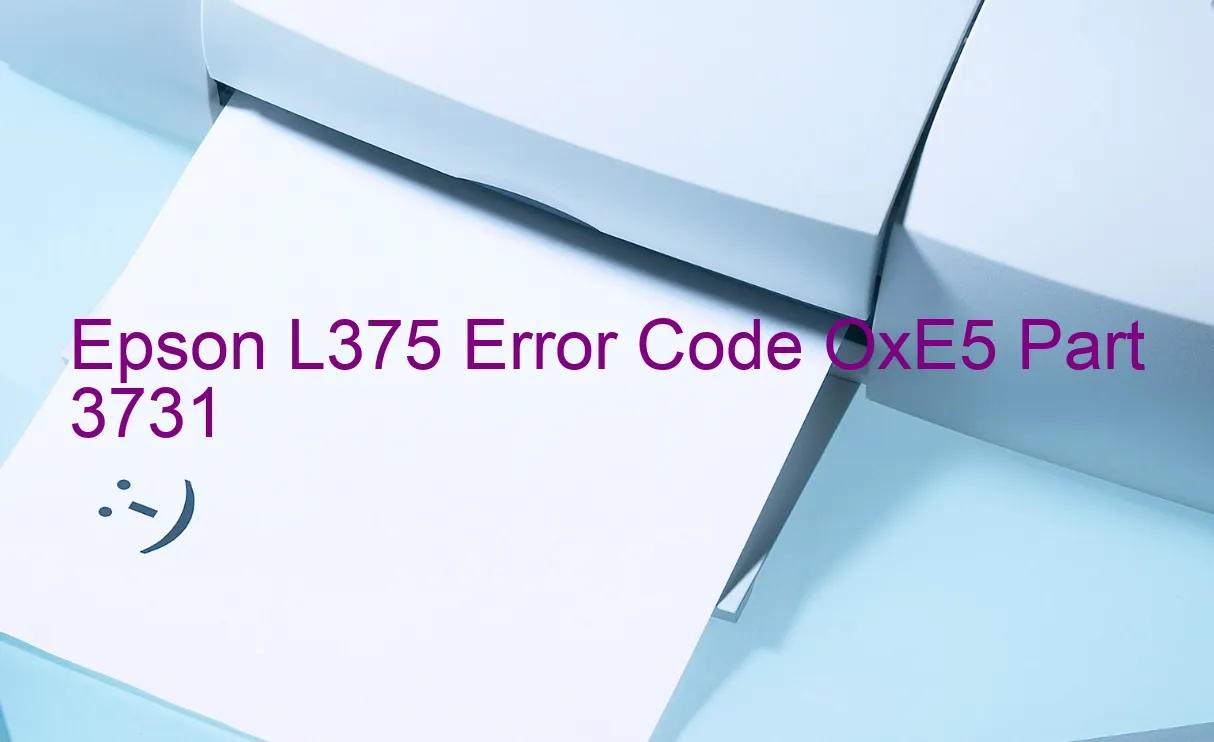 Epson L375 Codice di errore OxE5