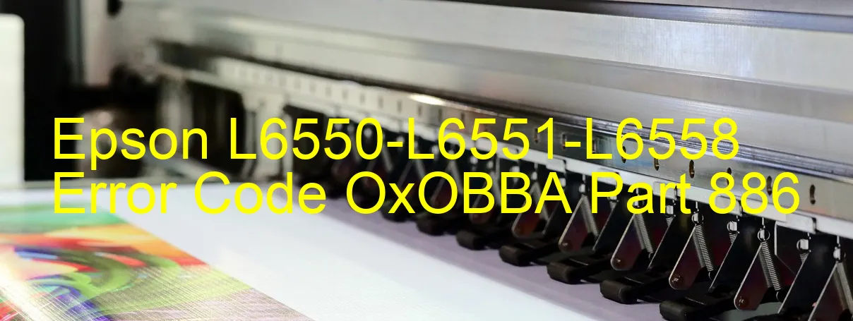 Epson L6550-L6551-L6558 Codice di errore OxOBBA